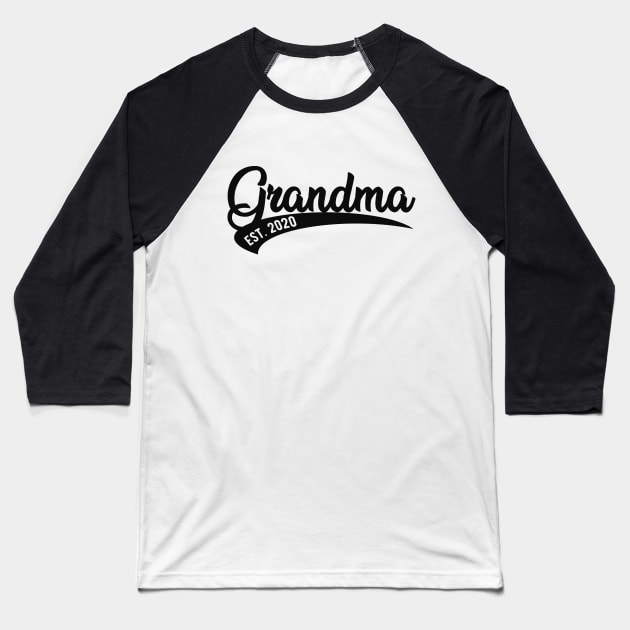 Grandma est. 2020 Baseball T-Shirt by KC Happy Shop